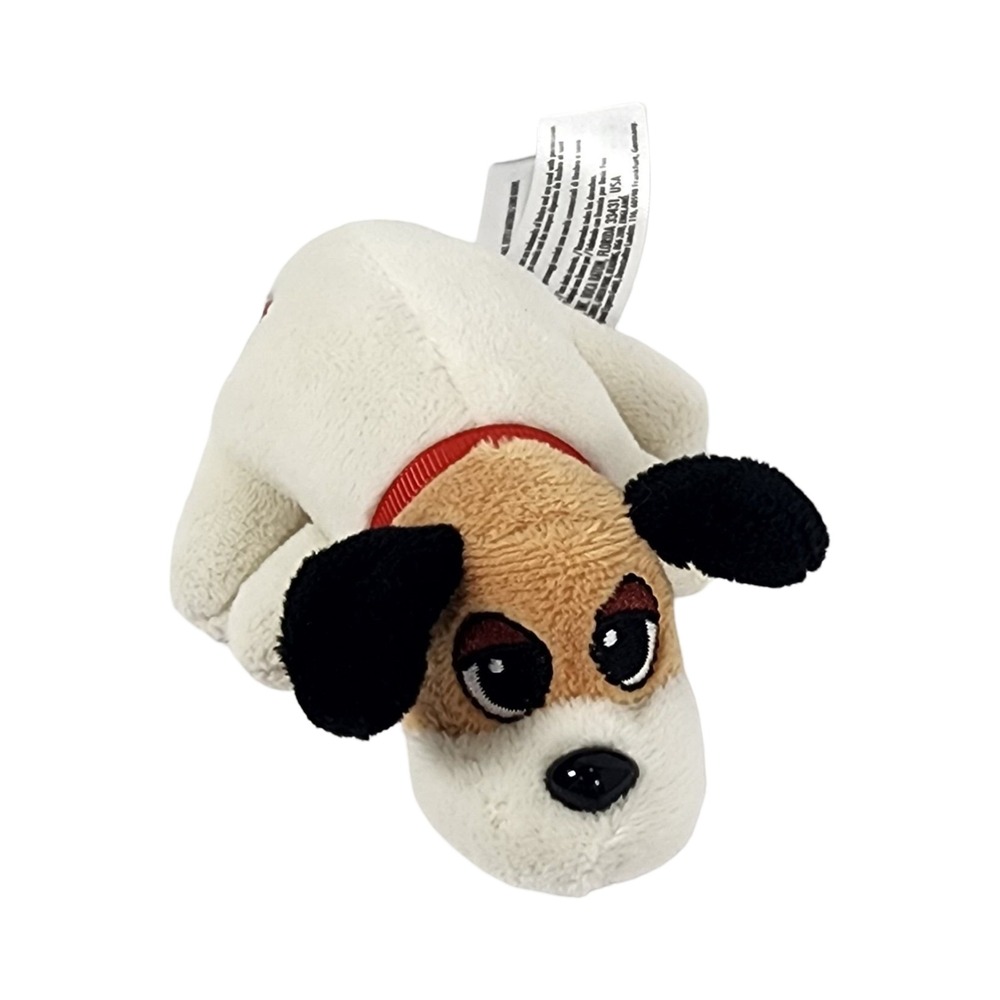 Pound Puppies Newborn White Brown Dog Plush 4.5 Inch Basic Fun 2024 Retro Toy